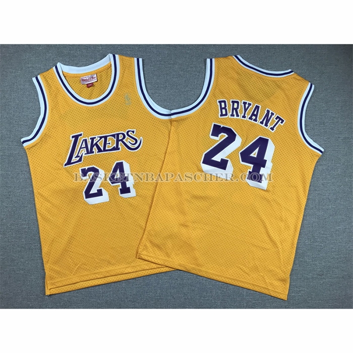 Maillot Enfant Los Angeles Lakers Kobe Bryant NO 24 Icon 2018-19 Jaune2